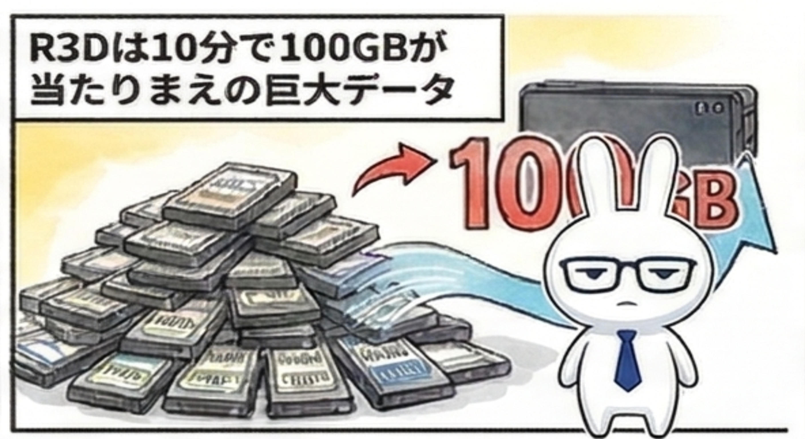 Ｒ３Ｄは１０分で１００ＧＢが当たりまえの巨大データのアイキャッチ画像